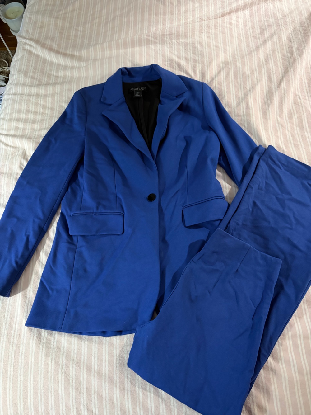 Rachel Zoe Women’s Royal Blue Trench-Style Blazer & Pants